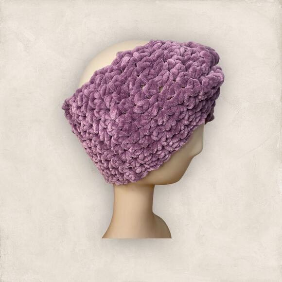 Velvet Ear Warmer Twisted Knitted Headband Women Hairband Winter Holiday Gift - Picture 2 of 5